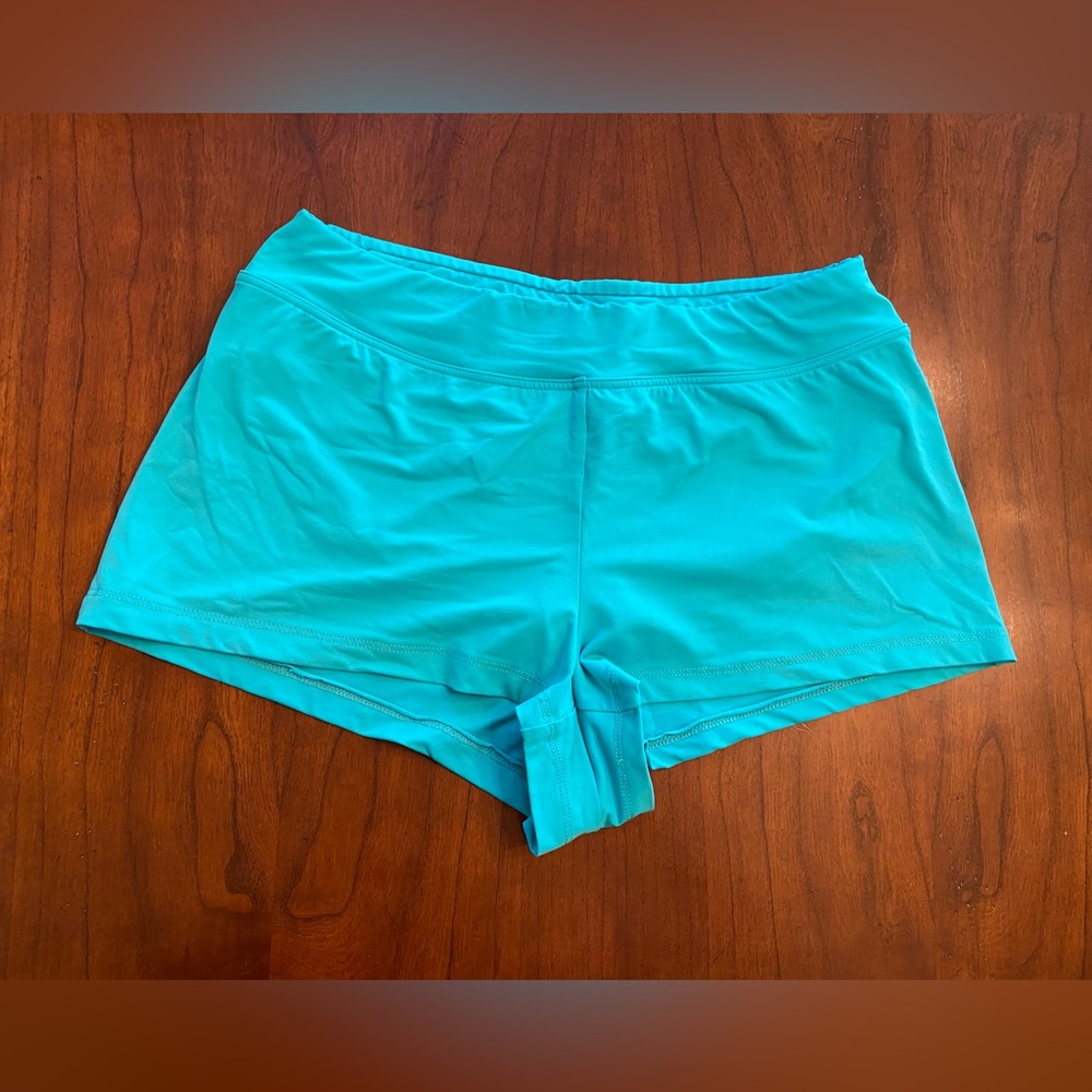 Lands’ End Women’s Aqua Blue Swim Shorts size 6p